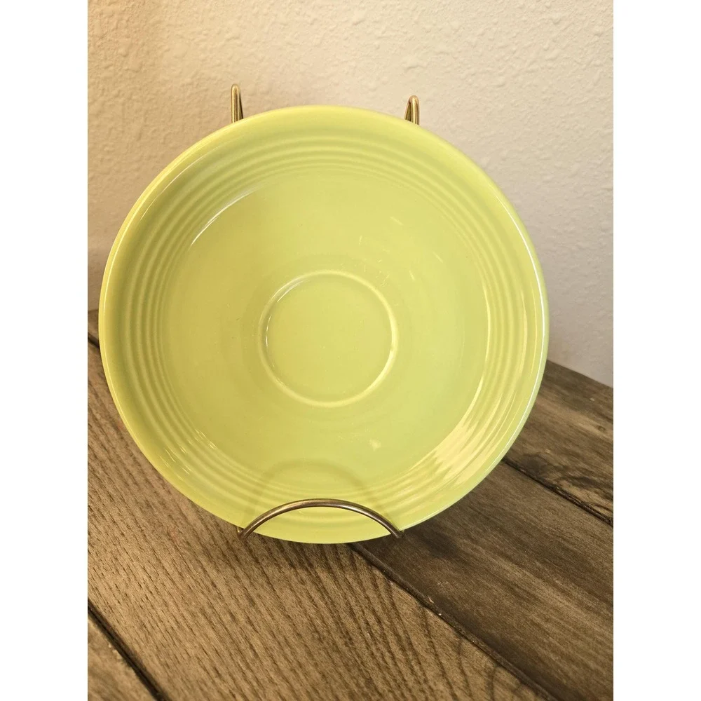 Vintage Fiesta Fiestaware HLC Homer Laughlin Chartreuse Bread Saucer Green 6
